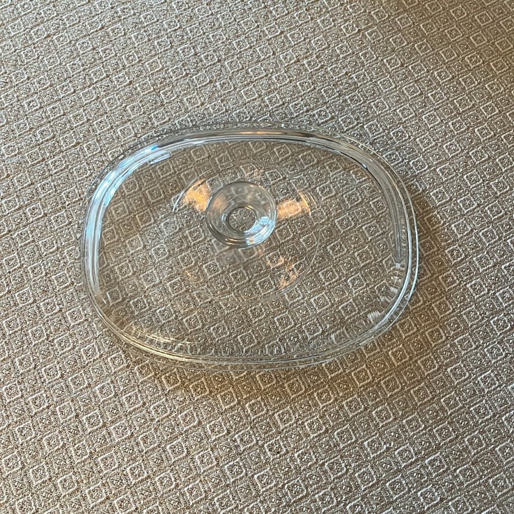 Pyrex F12 C A Clear Glass Oval Baking Dish LID